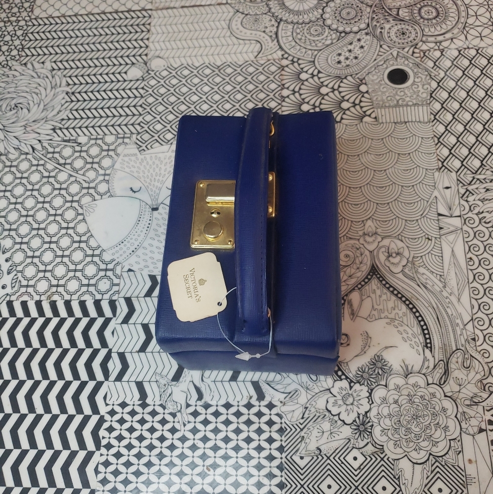 Victoria's Secret Blue Cosmetic Case